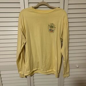La Jolla California Yellow Long Sleeve Tee
